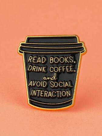 1 Pieza Insignia de aleación de zinc con diseño de dibujos animados, un regalo para amantes de los libros, adecuado para mochilas, gorras y broches