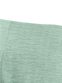 Robe longue ajustée élégante à col rond et manches longues unie pour un port quotidien, Kaftan modeste