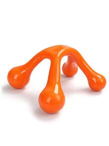 1pc Handheld Body Massager, Smooth Texture For Shoulder, Neck, Back Acupoint Massage, Muscle Relaxation, Bow-Shaped Massage Ball - Multicolor - View 12