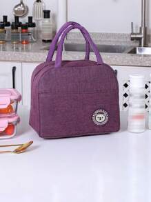 1 szt. Izolowana torba na lunch, gruba aluminiowa torba na lunch, lodówka piknikowa torebka, odpowiednia do pracy i wycieczek przenośna torba na lunch, torba na lunch, torba do przechowywania lunchu, odpowiednia do pracy i szkoły z wzorem niedźwiedzia Izolowana torba na lunch - wodoodporna i przenośna, odpowiednia do szkoły i biura - utrzymuje świeżość i smak jedzenia, aluminiowy pojemnik termiczny do izolacji żywności, powrót do szkoły, torba do noszenia na zewnątrz