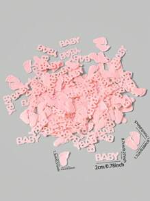 15/30/50g Gender Reveal Baby Foot Paper Scrap, Desktop Decoration Glitter Sprinkle Paper Scrap, Party Decoration, Baby Shower