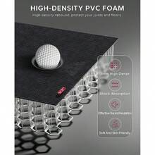 Large Exercise Mat, 183*122cm/ 213*152cm*8mm, Non-Slip, Ultra Durable, Large Yoga Mat For Home Gym, Fitness, Yoga, Pilates, Stretching, Push-Ups, Gymnastics - Black - View 3