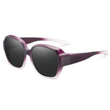 1pc New Stylish Clip-On Fashion Glasses For Prescription Glasses, Women Anti-Glare Driving Eyewear For Summer Beach Vacation,Outdoor,Travel Shades Casual Style Oversized Square Frame For Going Out Outfit,Back To School