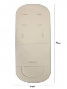 1pc Thickened Cartoon Baby Stroller Cushion, Abrasion-Resistant, Very Suitable For Baby Stroller Daily Travel - Multicolor - View 2