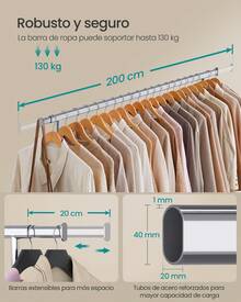 SONGMICS Clothes Drying Racks - Silber - Übersicht 2