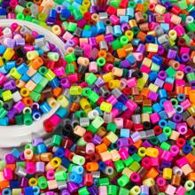 Juego de 800 piezas/4000 piezas de cuentas de fusión de 5 mm - Juego de Arte Pixel de 48 colores para hacer manualidades de puzzles 3D, joyería, regalos artesanales - Ideal para fiestas de carnaval, Halloween y Navidad