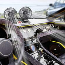 1pc Summer Car Car Home Double-Headed Mini Fan - Multicolor - View 3