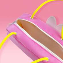 Miniso The Powerpuff Girls Series Cute Cartoon Front Opening Handbag Pencil Case, Multifunctional Large Capacity, Essential For Learning, Easy To Carry,Pencil Pouch,School Bag