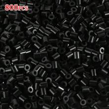 Juego de 800 piezas/4000 piezas de cuentas de fusión de 5 mm - Juego de Arte Pixel de 48 colores para hacer manualidades de puzzles 3D, joyería, regalos artesanales - Ideal para fiestas de carnaval, Halloween y Navidad