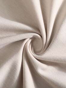 YUNCHIC - Men's Dropped Shoulder Loose Fit Printed T-Shirt, Spring/Summer - Khaki - View 8