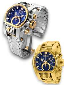 Invicta Bolt Zeus 20111 Men's Watch Silver With Blue All Stainless Steel - Gold - View 2