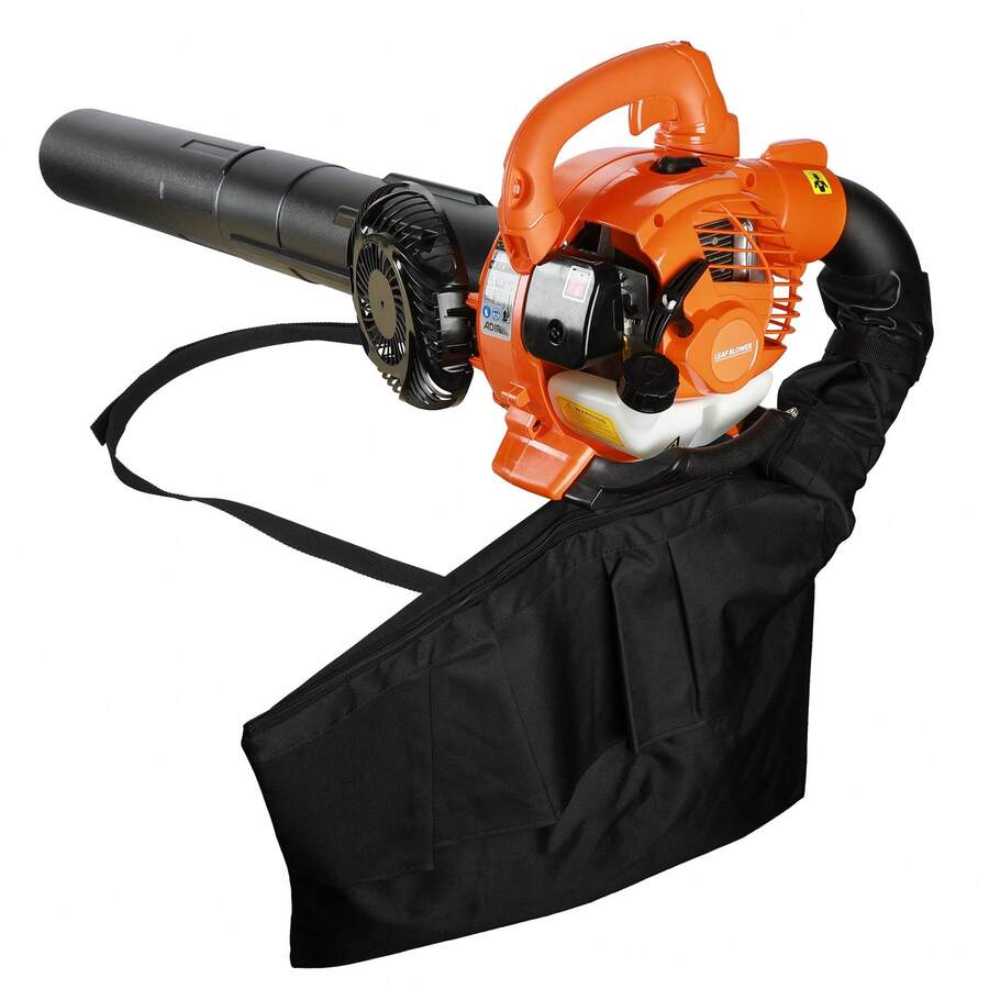 Professional Gasoline Leaf Blower And 2-In-1 Garden Vacuum With 700 Watts Of Power (Powerful And Reliable Two-Stroke Engine With 26 Cc Displacement, Gasoline Blower Convertible To A Garden Vacuum And Leaf Shredder), With Collection Bag And Pipes For Easy Handling - màu đen - Xem 1