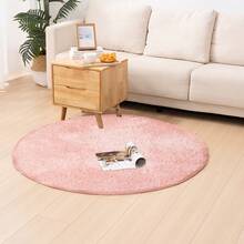 Rug, Washable, All Season, Room Mat, Small, Play Mat, Nordic, Anti-Mite, Non-Slip, Washable Rug, Compatible With Hot Carpet, Compatible With Floor Heating, Summer, Winter, Mat, Rug Mat, Carpet, Rug Carpet, Flannel, Washable, Carpet, Living Room - 粉色 - 查看 7