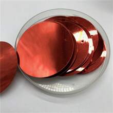 50 szt. 50 mm płaskie okrągłe cekiny z 1 otworem bocznym PVC płaskie okrągłe luźne cekiny paillettes szycie rękodzieło DIY ślubny wisiorek