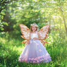 Fairy Wing For Girls Women Butterfly Wing For Halloween Costume Cosplay Christmas Birthday Present - trái cam - Xem 3