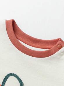 mini bala 男童和女童T恤夏季清凉抗菌防汗婴儿短袖上衣 - 乳白 - 查看 6