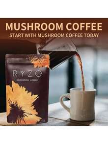 Mushroom Coffee Powder, For Immunity Boosting, Contains Cordyceps, Ganoderma Lucidum, Lion's Mane, And More | Enhanced Stamina & Focus Supplement For Workouts Bjp1dian - 其他 - 查看 3