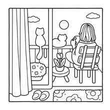 Cozy Times: Coloring Book For Adults And Teens Featuring Girls, Boys, And Pets In Chill Moments And Relaxing Times For Relaxation (Cute & Easy Coloring), Gifts For Friends & Couples&Family, Back To School, School Supplies