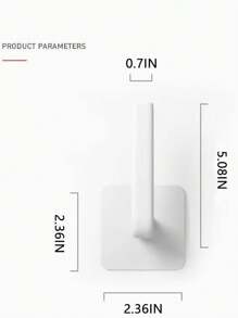 2pcs, Bathroom Traceless Hook, Used To Place Toothbrushes, Cylindrical Toilet Paper, Daily Necessities, A Multifunctional Hook