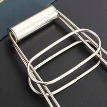 1pc Universal Kitchen Stainless Steel Plate Lifter, Folding Hot Dish Plate Bowl Clip Plate Retriever Tongs(Random Color And Style) - Multicolor - View 7