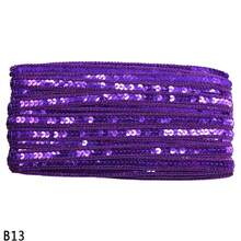 5米12毫米亮片丝带蕾丝花边面料适用于连衣裙手工DIY工艺蕾丝丝带面料服装缝纫用品 - 彩色 - 查看 25