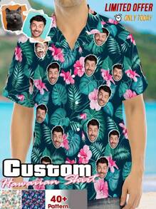 Parte superior de pijama casual personalizada de verano con solapa para hombres, ropa de descanso informal