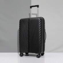 Solid Color Minimalist Suitcase Trolley Luggage, Large Capacity For Students, Traveling, Business Trips, New Model Cabin Size Holiday Vacation Travel Accessories Summer Travel Essentials Graduation Bag For School School Accessories School Stuff - Multicolor - View 14