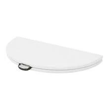 Mainstays 4 Foot Fold-In-Half Round Plastic Table, Indoor Outdoor, White - White - View 10