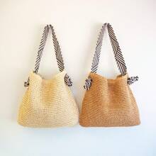 Custom Burlap Tote Bag Personalized Straw Bag Beach Bag Bridesmaid Bags Bachelorette Party Bags For Her Bridesmaid Proposal Girls Trip Bag