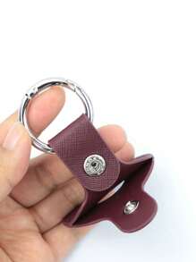 Estuche personalizado con iniciales grabadas en 3D con estampado en caliente DIY, funda de piel protectora compatible con AirTag de Apple, con llavero, soporte para rastreador y compatible con collar de perro/gato del nuevo AirTag