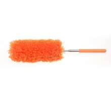 1pc Flexible Ostrich Feather Duster Cleaner, Stainless Steel Adjustable Bendable Household Duster, Cleaning For Fan, Ceiling, Cabinet, Desk, Sofa, Bed And Various Furniture Crevices, Lightweight Dusting Brush, Suitable For Daily Use