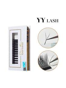 DeceMars YY Eyelash Extension 0.07mm 8-15mm 12 Lines One Box, Black