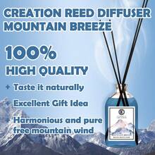Creation Reed Diffuser 115ml, Natural Bamboo Sticks With Lavender Essential Oil, Long-Lasting Aromatherapy For Living Room, Bedroom & Bathroom Decor - Mountain Breeze - 查看 2