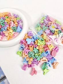 50 piezas/bolsa, diversos estilos de pinzas de pelo pequeñas (2,3-2,7 cm) aleatorias en empaque de margarita - Pinzas de pelo sólido elegantes y lindas de color caramelo para uso diario de las damas, pinzas de pelo pequeñas elegantes de color caramelo para el cabello, clips para el cabello (colores y estilos aleatorios) - Multicolor - Ver 8