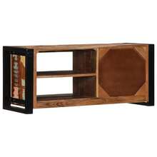 vidaXL TV-Schrank 80x30x35 cm Massivholz Altholz - Gelb - Übersicht 4