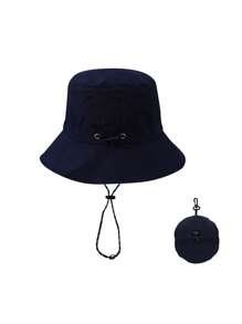 1 pieza Sombrero unisex impermeable y de secado rápido para exteriores, sombrero de cubo plegable para hombres y mujeres, sombrero de sol de verano para hombres con protección UV, adecuado para actividades al aire libre de verano como senderismo y pesca