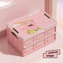 SPONGEBOB 1pc SpongeBob Car Trunk Storage Box - Car Storage Container, Foldable Outdoor Camping Car Organizer Storage Box.