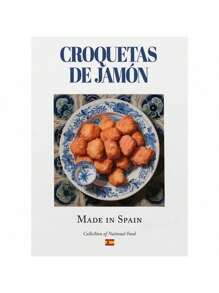 1pc Traditional Spanish National Food Seafood Rice Potato Brave Omelet Retro Delicious Color Canvas Art Picture Home Decoration No Frame