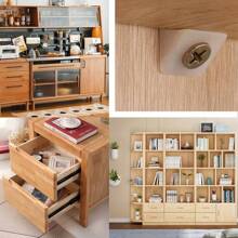 30~50pcs Mending Wedges, Restore Sagging Drawer, Bottoms & Furniture Chest With 90 Degree Plastic Angle Code Bracket, Fastener & Screws
