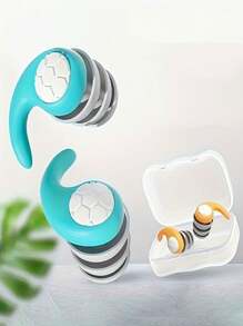 1 Pair Silicone Ear Plugs, Comfortable Silicone Ear Plugs, High Quality Silicone Ear Plugs Suitable For Swimming, Diving, Sleeping And Surfing