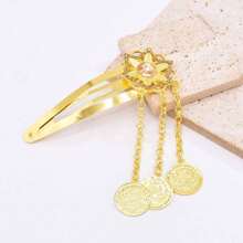 Bohemian Coin Hair Clip, Vintage Rhinestone Flower & Butterfly Design Hair Accessories For Women Claw Clips Hair Claws Hair Barrettes