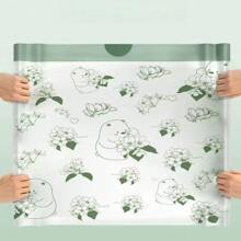 50PCS/100PCS Heavy Duty Garbage Bags, Thick Handle-Tie Trash Bags For Home, Kitchen, Dorm, Self-Sealing