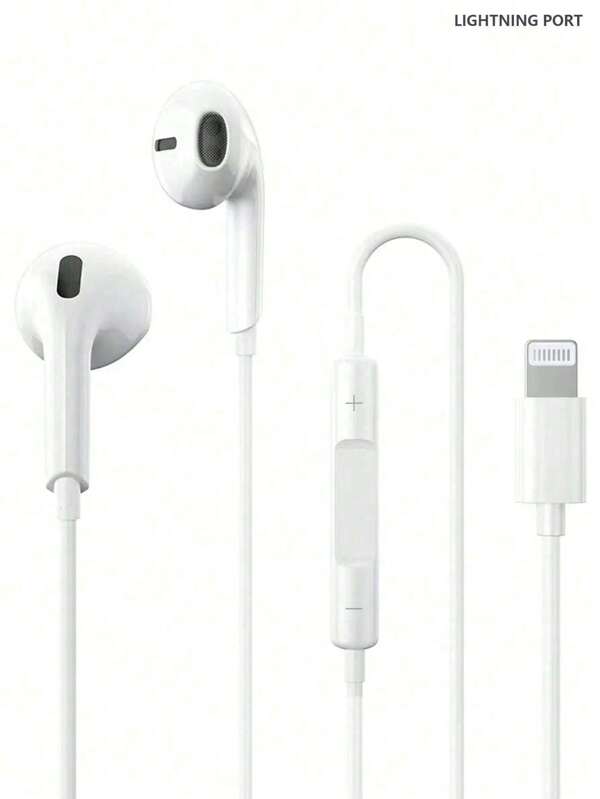 Wired Headphones In-Ear Earbuds Earphones Compatible With Iphone/Ipad Lightning ,Wired EarPods Headphones With Lightning Connector, Compatible With Iphone With Built-In Remote To Control Music, Phone Calls, And Volume Compatible With Iphone 14/13/12/11/XR/XS/X/8/7/SE/Pro/Pro Max,HIFI High-Quality Headphones Are Suitable For Most Apple Devices