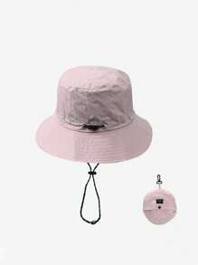 1 pieza Sombrero unisex impermeable y de secado rápido para exteriores, sombrero de cubo plegable para hombres y mujeres, sombrero de sol de verano para hombres con protección UV, adecuado para actividades al aire libre de verano como senderismo y pesca