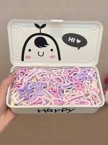 60 piezas/Set Pasadores de pelo con efecto ombre de colores brillantes, caja completa de pasadores de pelo con tonos pastel de color macaron en rosa, amarillo claro y otros tonos suaves - Adecuado para niñas y mujeres, dulce y romántico, agregando destellos lindos a los peinados adolescentes, excelente para el estilo diario y como regalo, accesorios Y2k, pasadores de garra, pinzas de pelo, pasadores de pelo, barrettes