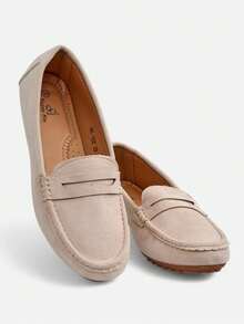 Women's Moccasins - Beige - View 3