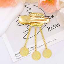Bohemian Coin Hair Clip, Vintage Rhinestone Flower & Butterfly Design Hair Accessories For Women Claw Clips Hair Claws Hair Barrettes