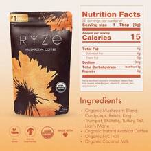 2 Pcs Mushroom Coffee USDA Organic With 6 Adaptogenic Mushrooms And MCT Oil, USA Grown Instant Coffee For Better Energy, Focus, Digestion, Immunity With Cordyceps, Lion's Mane, Turkey Tail, 30 Servings - 2 件裝 - 查看 7