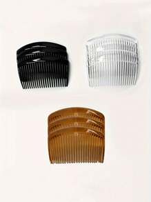 1pc/3pcs Mini Pocket Comb, Fine-Toothed Hair Styling Comb, Suitable For All Hair Types, Made Of Sturdy Plastic, Portable Travel Size