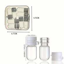 8/16/24 Mini Glass Bottle Set, Separate Bottle Of Essence 1.5ml Capacity Travel Package For Travel Essential Oil Bottle Makeup Remover Bottle Separate Bottle Back To School